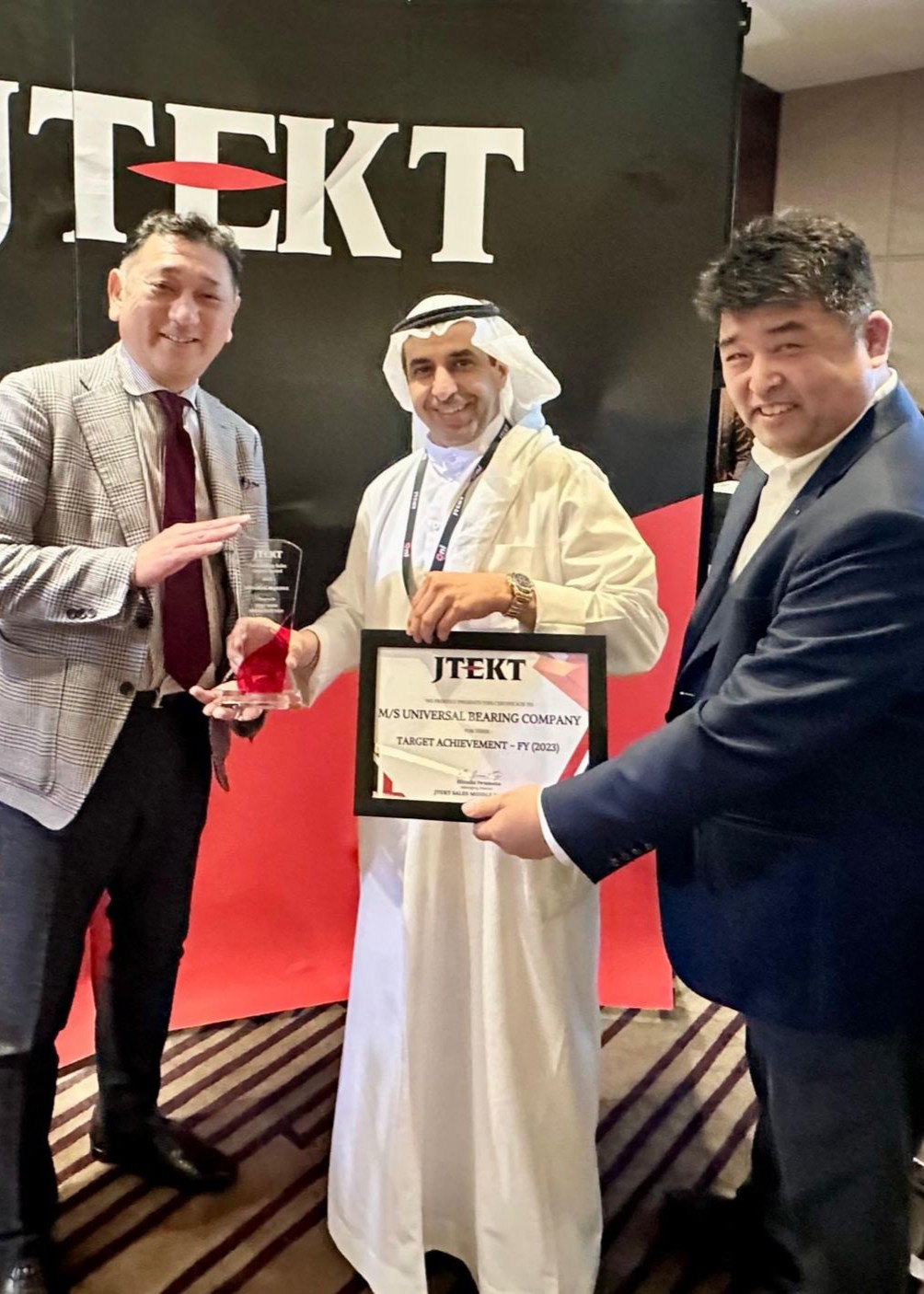 UB Hosts Steel Industry Exhibition in Jeddah & Receives Koyo Distributor Award